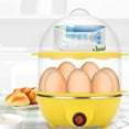 thumbnail image 4 of GYDEK Rapid Egg Cooker Electric for Hard Boiled, Poached, Scrambled Eggs, Omelets, Steamed Vegetables, Seafood, Dumplings, 14 Capacity, with Auto Shut Off Feature,Yellow, 4 of 6