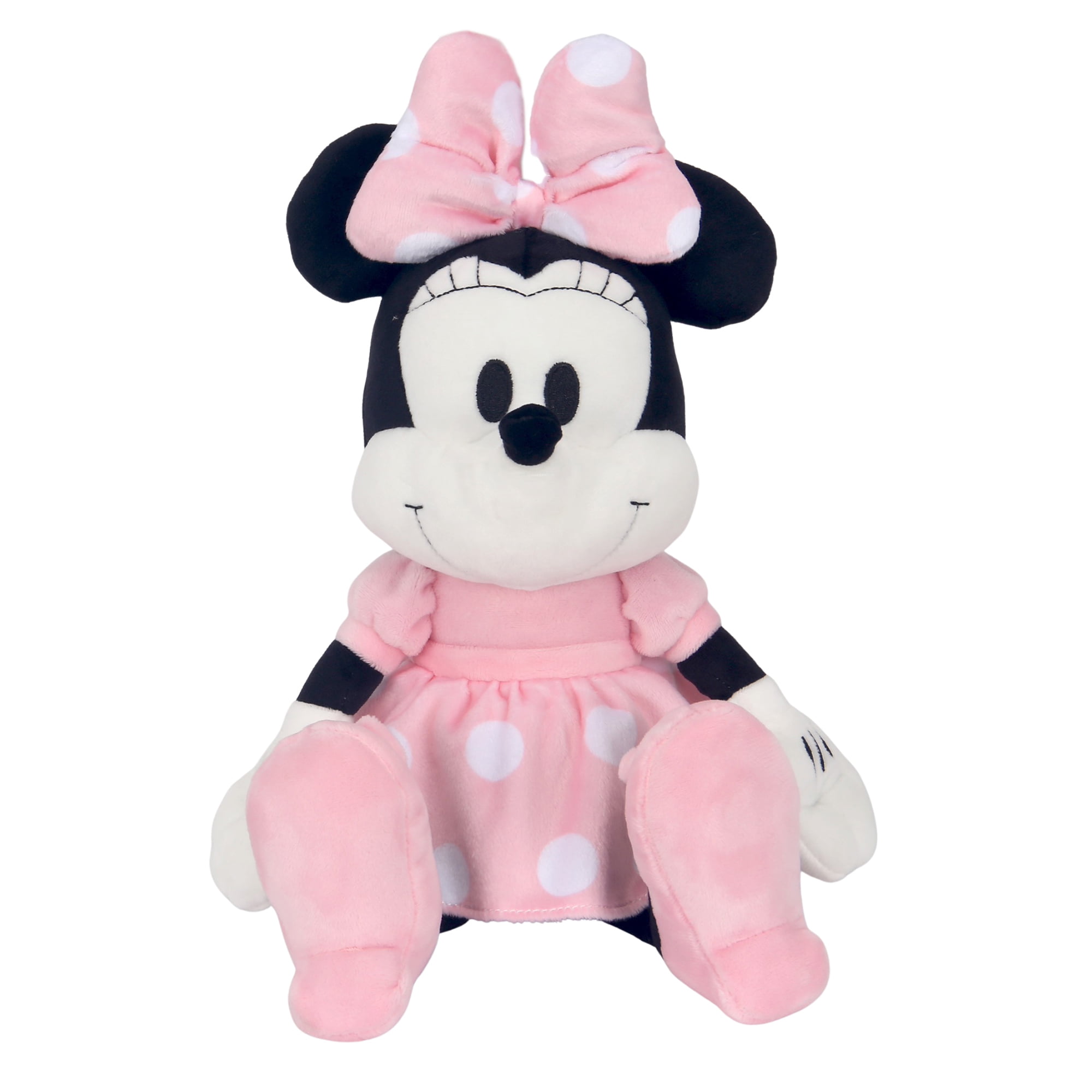 Lambs & Ivy Disney Baby Mickey Mouse Plush Stuffed Animal Toy Black/white for sale online 
