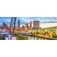 thumbnail image 2 of Noah Jigsaw Puzzle Cleveland, Ohio, USA city skyline over the Cuyahoga River panorama 2000 pieces, 2 of 2