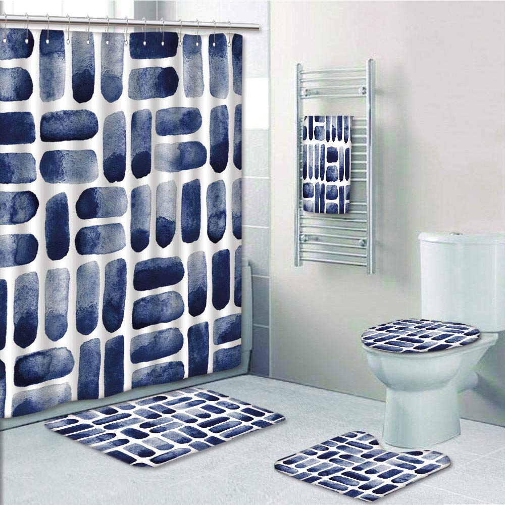 PRTAU Dark Watercolor Brush Strokes Uneven Spots Stains Texture