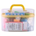 thumbnail image 2 of Herwey Large Sewing Box, 10pcs/box Large Sewing Box Threader Needle Tape Measure Scissor Thimble Kit Tool, 2 of 2