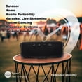 thumbnail image 4 of IPX4 Waterproof Bluetooth 5.0 Speaker, 10W Hi-Fi Stereo Sound, Wireless Portable Compact Design, Long-Lasting Battery, Ideal for Car, Home, Outdoor & Travel, 4 of 5