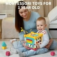 thumbnail image 6 of Montessori Toys for 1 Year Old, 12 in 1 Early Educational Activity Cube Toy for Toddlers 1-3, Learning Toys for 1 2 3 Year Old Boys Girls, 6 of 6
