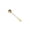 Gold, variant on Stainless Steel Round Stirring Spoon, Versatile Honey Dipper, Soup Spoon for Kitchen Dining, Elegant Tableware for Valentines Day Gifts and Easter Brunch Settings, 1Pack Black