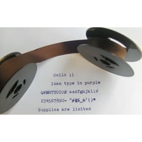 Universal Typewriter Ribbon Twin Spool Purple Ink 1/2" Cloth Ribbon - Brand New