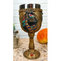 Ebros Ancient Egyptian Women Bastet Cat Wine Goblet 6oz 7"H Decorative Chalice