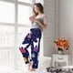 thumbnail image 5 of Fotbe Lama in Space Pantalones de Pijama para Mujer, Pantalones de Dormir, Pantalones Pj con Cordón y Bolsillos-3X-Large, 5 of 6