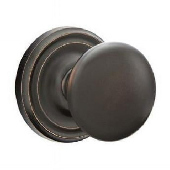 Emtek 8200PUS10B Providence Knob Privacy with Regular Rose, Oil Rubbed Bronze