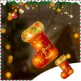 thumbnail image 2 of Vikakiooze Christmas Stockings Christmas Window Decoration Lights Battery Operated Christmas Indoor Lights Window Hanging Decoration Lights Party Christmas Gift, 2 of 7