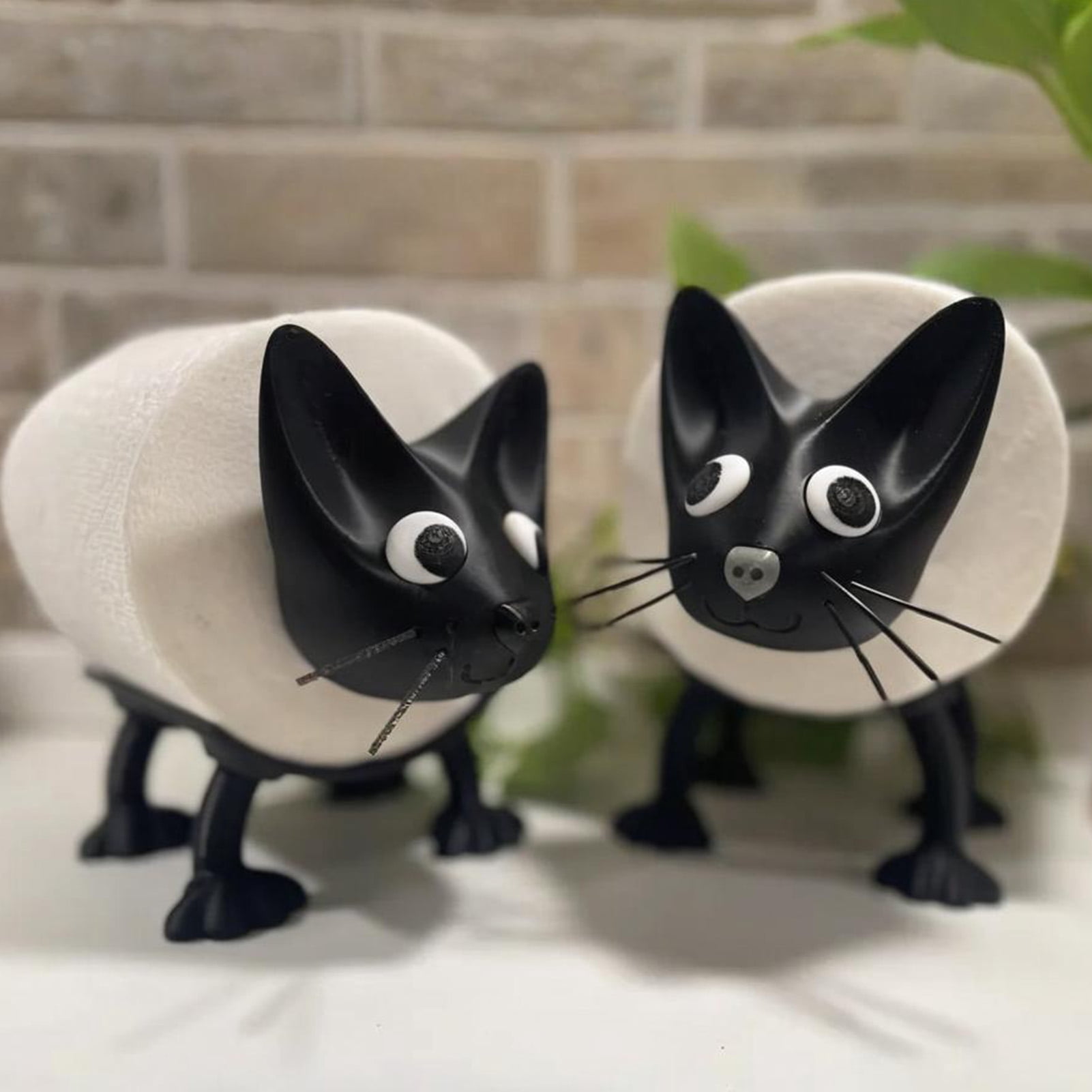 Joernso Animal Toilet Paper Holder Freestanding Cartoon Sheep Toilet Roll Holder 3D Printed Pig Cat Loo Roll Holder for Bathroom Decor Tissue Roll Storage