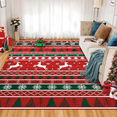 thumbnail image 1 of Hasoo Christmas Indoor Home Decor Area Rug Washable 6' x 9' Modern Rug for Living Room Dining Room, Red/Green, 1 of 5