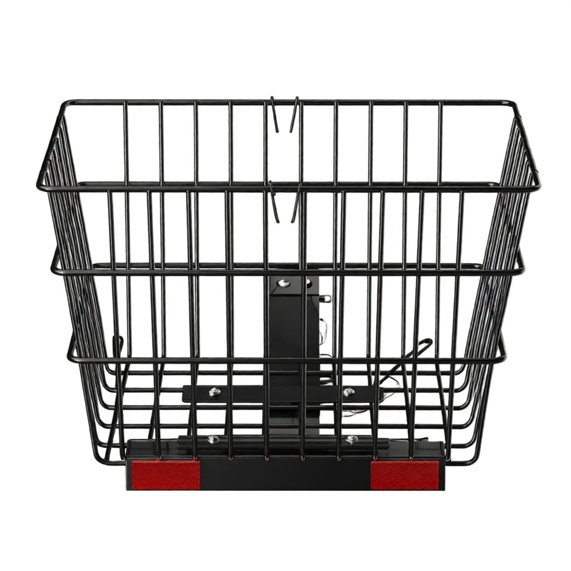Scooter Rear Basket, Heavy Duty Metal Wire Cargo Basket with Handle