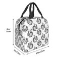 thumbnail image 2 of Sigee Black Squirrel for Lunch Bag for Women Men, Reusable Lunch Bag Insulated Lunch Bag Lunch Box Cooler, 2 of 5