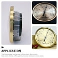 thumbnail image 2 of GAXIRE 1-Pack Golden Metal Thermometer for Indoor and Outdoor Room Temperature Measurement, 9x3.5in Round Design, 2 of 8