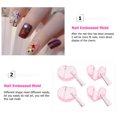 thumbnail image 2 of Miangastore 2 Sets Nail Embossed Mold Metal Frame Bending Mold Nail Art Design Tool, 2 of 8