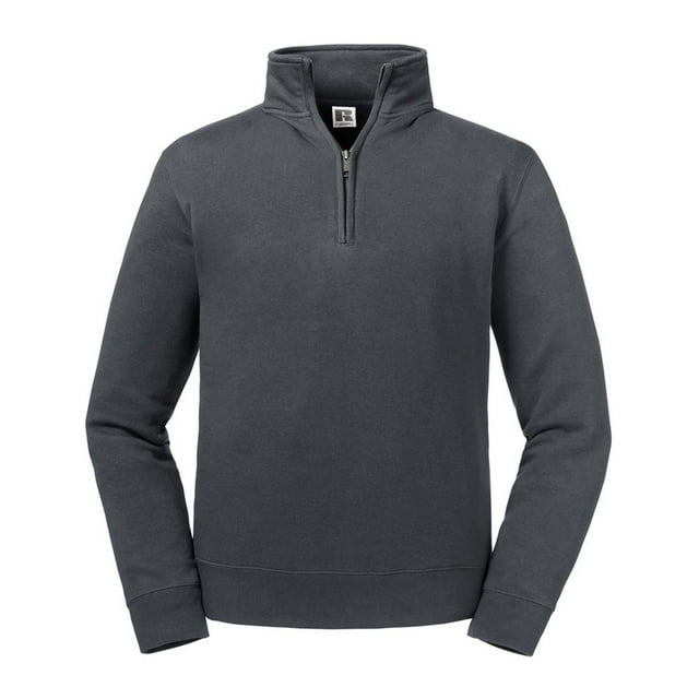 Russell Mens Authentic Zip Neck Sweatshirt