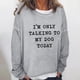 thumbnail image 1 of Pntutb mujeres de gran tamaño texto divertido letra impresa cuello redondo manga larga suelta solo sudadera tops pulóver blusa Pntutb Pntutb-2422, 1 of 3