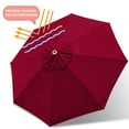 thumbnail image 4 of EliteShade Burgundy Replacement Canopy for Round 9FT Patio Umbrellas with 8 Ribs (Canopy Only), 4 of 5