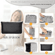 thumbnail image 5 of "Almohada Reposapiés Bolsa Inflable Avion Viaje Pies Descansa Lab.G Gris ", 5 of 5
