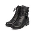 thumbnail image 5 of Wild Diva DE22 Women Leatherette Strappy Cutout Buckle Combat Boot, 5 of 5