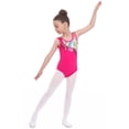 thumbnail image 6 of MXIEZI Girls One-Piece Gymnastics Clothing 3-12T Kids Performance Dance Outfit Toddler Sleeveless Leotards Summer Practice Clothing, 6 of 9