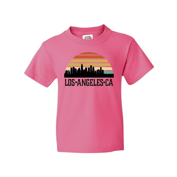 Inktastic Los Angeles California Skyline Retro Youth T-Shirt
