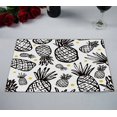 thumbnail image 2 of EREHome Vintage pineapple Placemat Table Mat Cup Mat 12x18 inch,Set of 2, 2 of 2