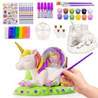 KMUYSL Unicorn Painting Kit, Arts and Crafts for Kids Ages 4-8+, Art  Supplies with 8 Unicorn Figurines, Kids Toy Birthday Gifts for Boys Girls  3-5