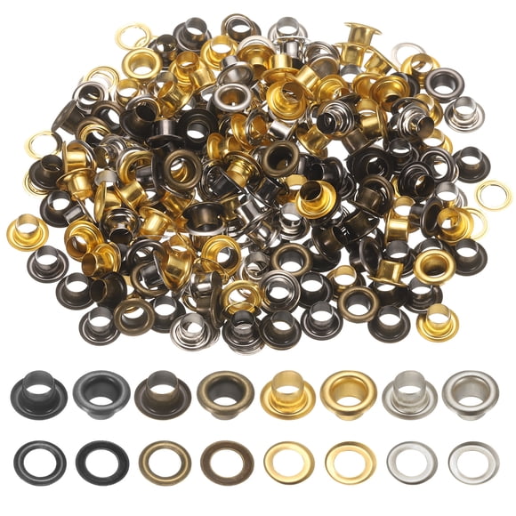 Kit de ojales metálicos super pequeños Uxcell 5 mm / 3/16" para proyectos de bricolaje