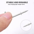 thumbnail image 3 of 30pcs Cup Hooks Screw-in Wall 2 Inch Metal Thread Square Hooks Great for Indoor Outdoor Hanger Silver Gray, 3 of 7
