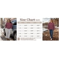 thumbnail image 3 of TEMOFON Sweatshirt for Women Fleece Lined Womens Sweatshirt Crewneck Long Sleeve Pullover Contrast Stitch Drop Shoulder Casual Top M, 3 of 9