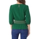 thumbnail image 3 of INSPIRAR CHIC Blusas de Peplum para Mujeres con Mangas Cortas Abullonadas y Cintura Fruncida en Verde M, 3 of 6