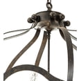 thumbnail image 5 of Meyda 211361 32 in. Citadel 6 Light Pendant - Gold & Clear, 5 of 7