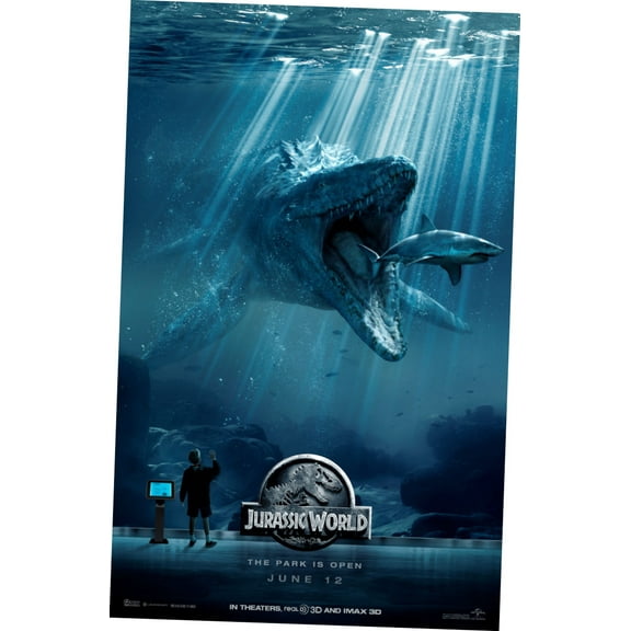 Jurassic World Movie Poster 24In x36In Art Poster 24x36 Multi-Color Square Adults Best Posters