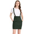 thumbnail image 1 of INSPIRE CHIC Día de San Patricio Falda De Tirantes Rectos De Cintura Alta De Traje De Navidad Para Mujer Verde oscuro L, 1 of 6