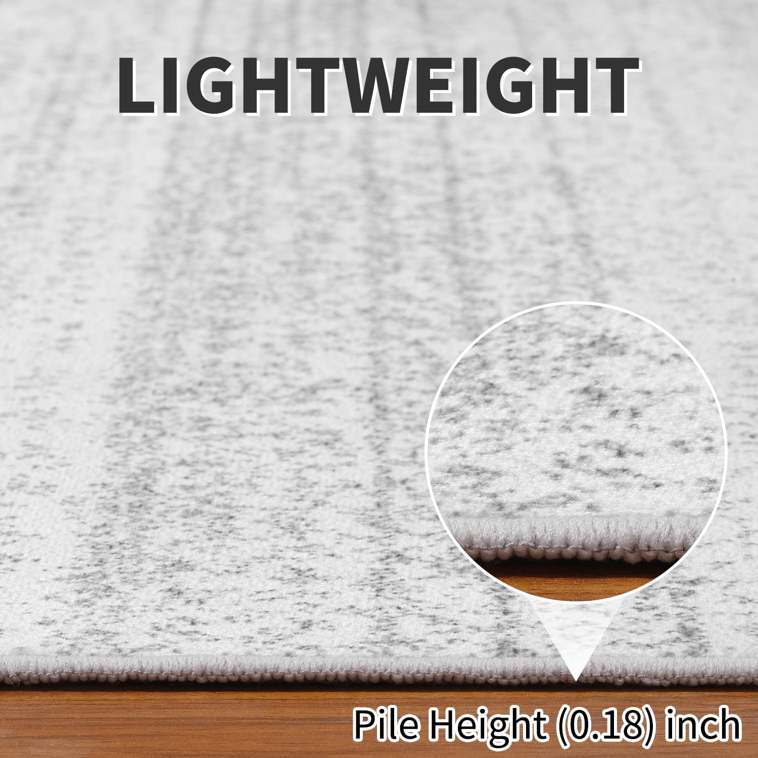 SIXHOME 5x7 Area Rugs Abstract Striped Rugs for Living Room Machine Washable Carpet Bedroom Dining Kids Room Throw Rugs Indoor Non-Slip Modern Accent Floor Rug Contemporary Neutral Gray and White