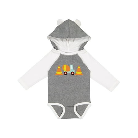 

Inktastic Cement Mixer Construction Gift Baby Boy Long Sleeve Bodysuit
