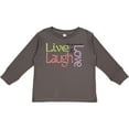 thumbnail image 3 of Inktastic Live, Laugh, Love Boys Long Sleeve Toddler T-Shirt, 3 of 5