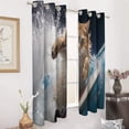 thumbnail image 2 of Surfing Cat Blackout Curtains for Bedroom Curtains Insulated Room Darkening Window Drapes for Living Room, 2 of 7