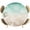 Brown Green, variant on Round Table Cover 45-54 Inch Teal Ombre Coastal Waterproof Reusable Table Cloth Round Fitted Vinyl Tablecloth with Elastic Edged for Parties Outdoors, Sea Nautical Summer Beach Starfish Coral