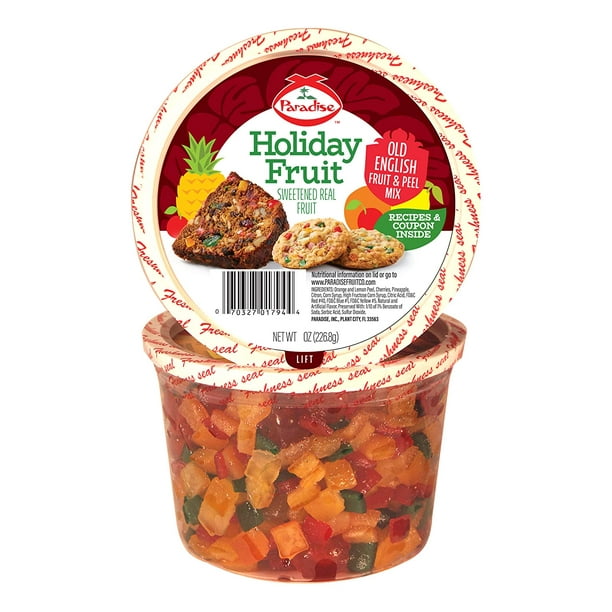 Paradise Old English Fruit and Peel Mix, 16 Ounce (Pack of 12