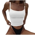 thumbnail image 2 of BLCHUNen Going out Tops for Women Casual Cropped Sleeveless Camisole Tops Slim Fitted Lightweight Summer Tops, 2 of 6