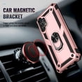 thumbnail image 3 of for Galaxy A13 4G Case, Samsung A13 4G Case with HD Screen Protector, Military-Grade Ring Holder Stand Car Mount 15ft Drop Tested Shockproof Cover Phone Case for Samsung Galaxy A13 4G, Rose Gold, 3 of 14