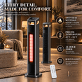 Spaceport Control Tower Key FJORDLYN 36-Inch 1500W PTC Ceramic Tower Space Heater with Oscillation ...