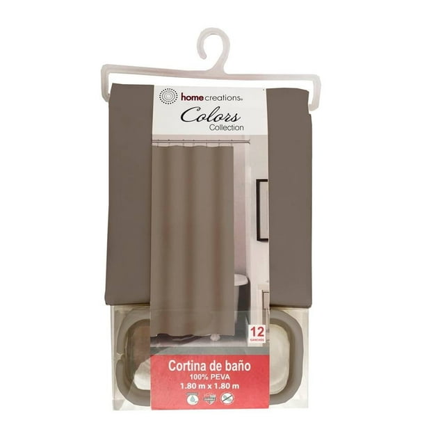 Cortina de Baño Home Creations Chocolate