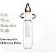 thumbnail image 4 of Next Glow Decorative LED Light Bulb E26 Medium Base, Laser-Cut Inner Pillar with Design, 4W, 2200K, T80 Clear Style Glow, 4 of 4