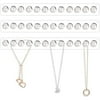 Acrylic Necklace Holder Set of 3, Wall Mounted Jewelry Organizer Hanging ,Clear Necklaces Hanger, Jewelry Hangers for Necklace, Bracelet, Gift for Girls Women