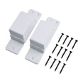 thumbnail image 1 of 2X4 Reinforced Door Barricade Brackets for Home Security - White, 1 of 9