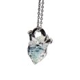 thumbnail image 6 of Handmade Crystal Heart Necklace with Silver Chain, Adjustable Romantics Jewelry for Her Anniversary, 6 of 9