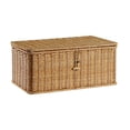 thumbnail image 1 of Canasta de almacenamiento con tapa rectangular Práctico decorativo Organizador casero Bin de almacenamiento para el dormitorio de la oficina Desk Baño 29CMX21CMX15CM, 1 of 8